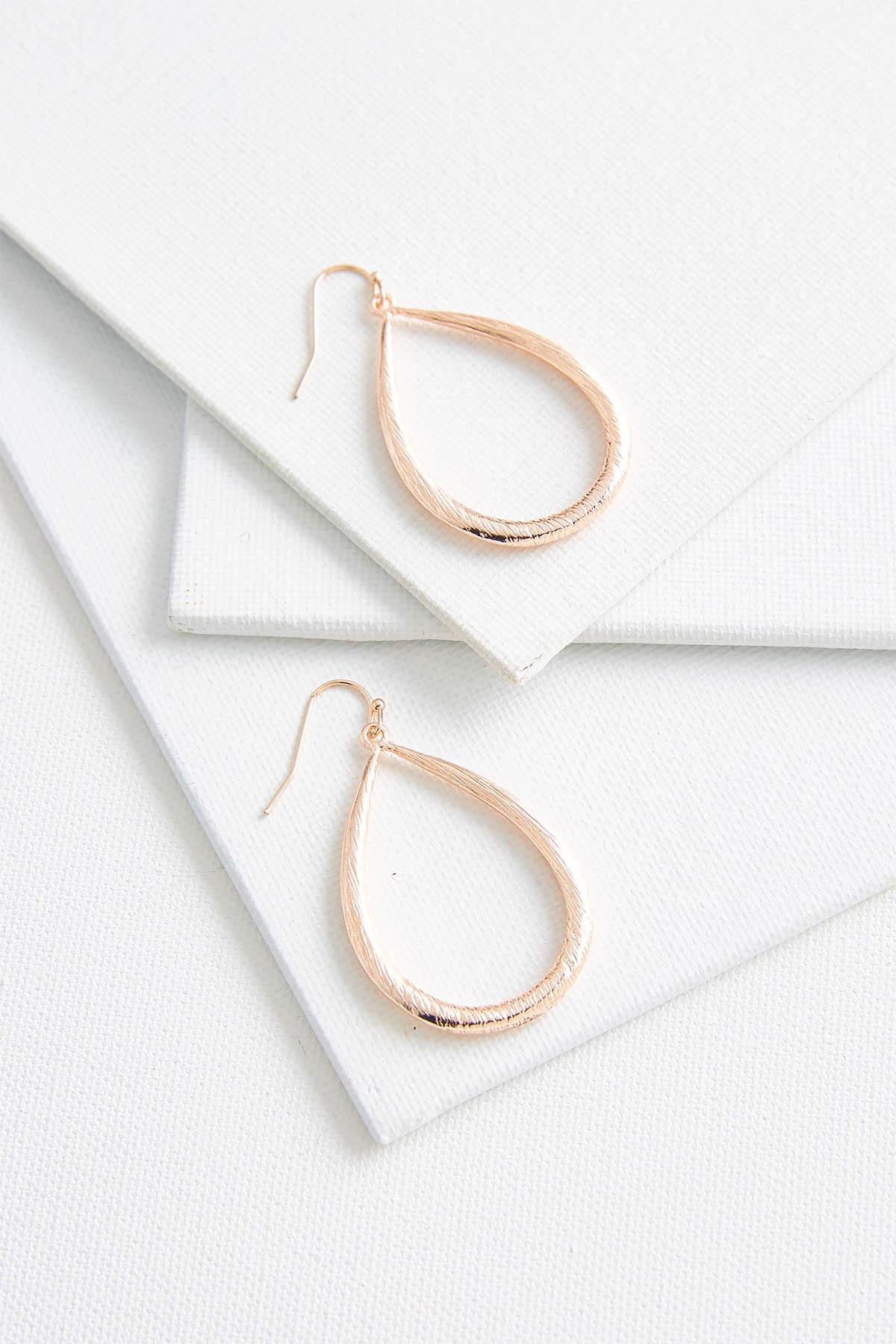 Textured Tear Shaped Earrings