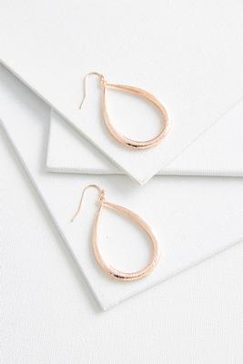 textured tear shaped earrings