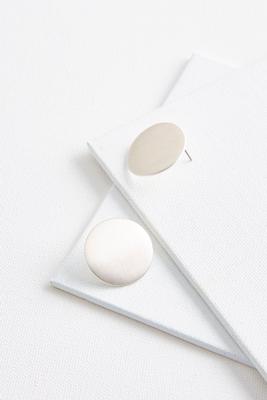 oversized metal disc studs