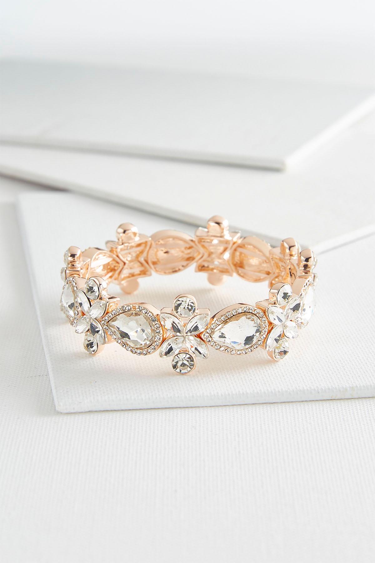 Mixed Rhinestone Stretch Bracelet