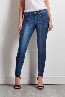 seamed front skinny jeans