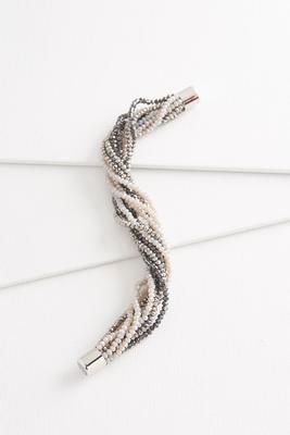 rondelle beaded magnetic bracelet