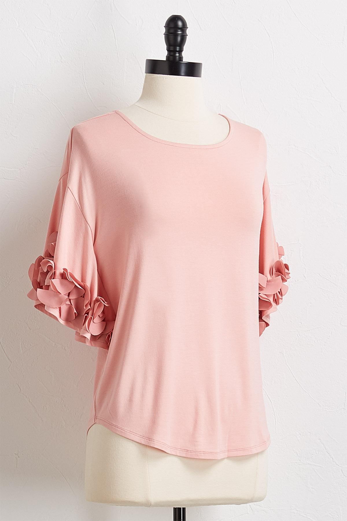 Pink Petal Sleeve Top