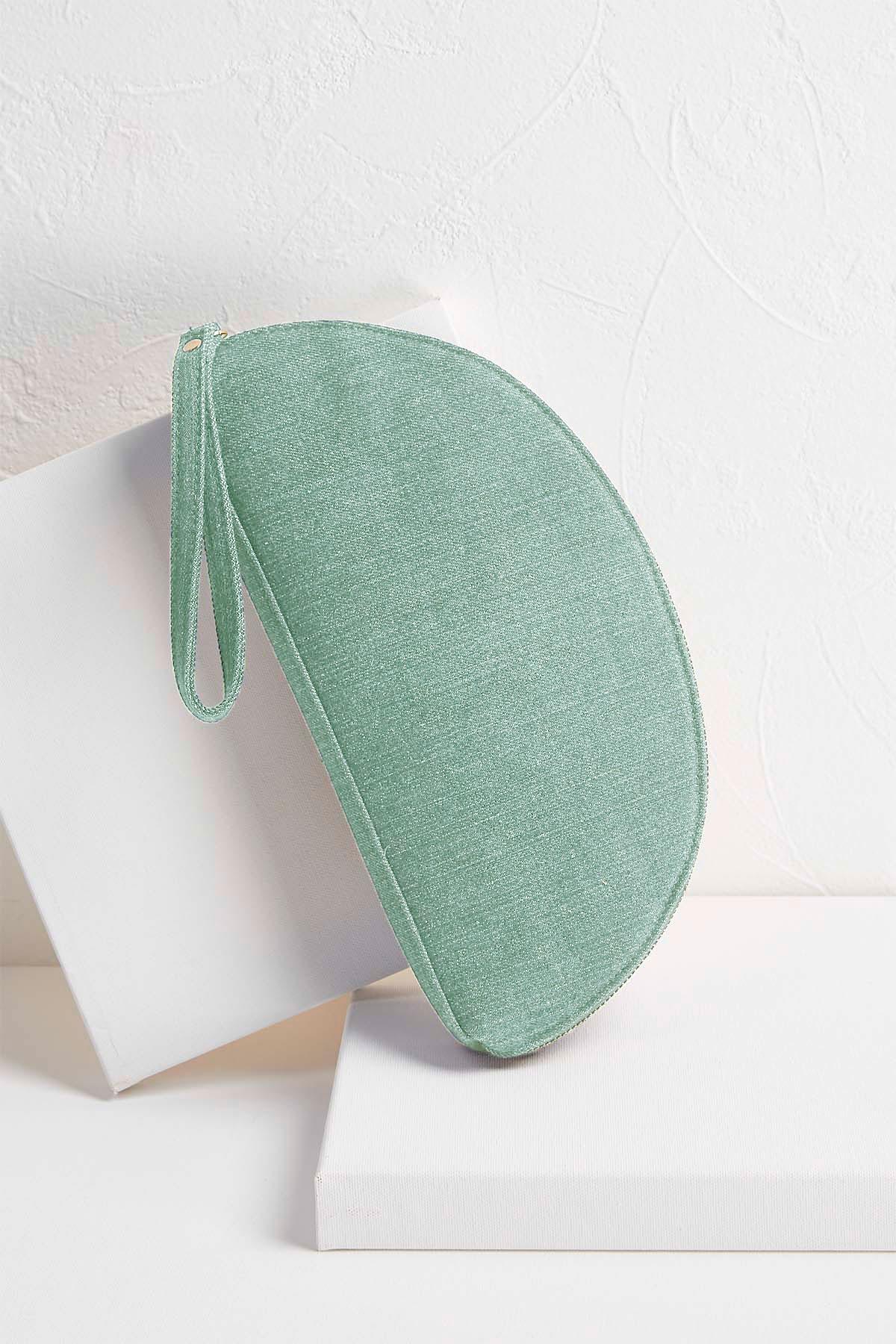 Denim Zip Up Wristlet
