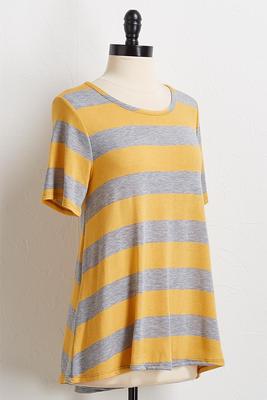 golden gray stripe swing top