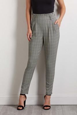 golden houndstooth pants