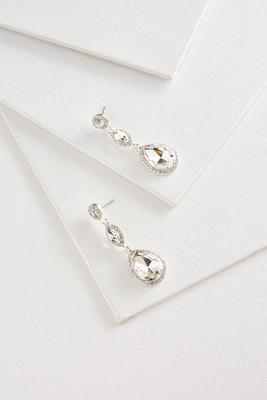 linear tear shaped earrings