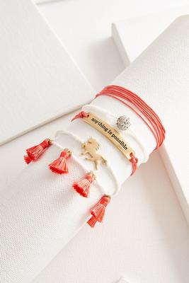 anything is possible boho bracelet set