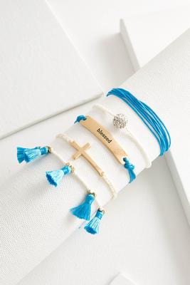 blessed boho bracelet set