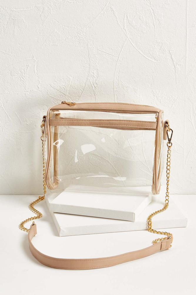 Clear Stadium Crossbody Bag In Gold IUCN Water