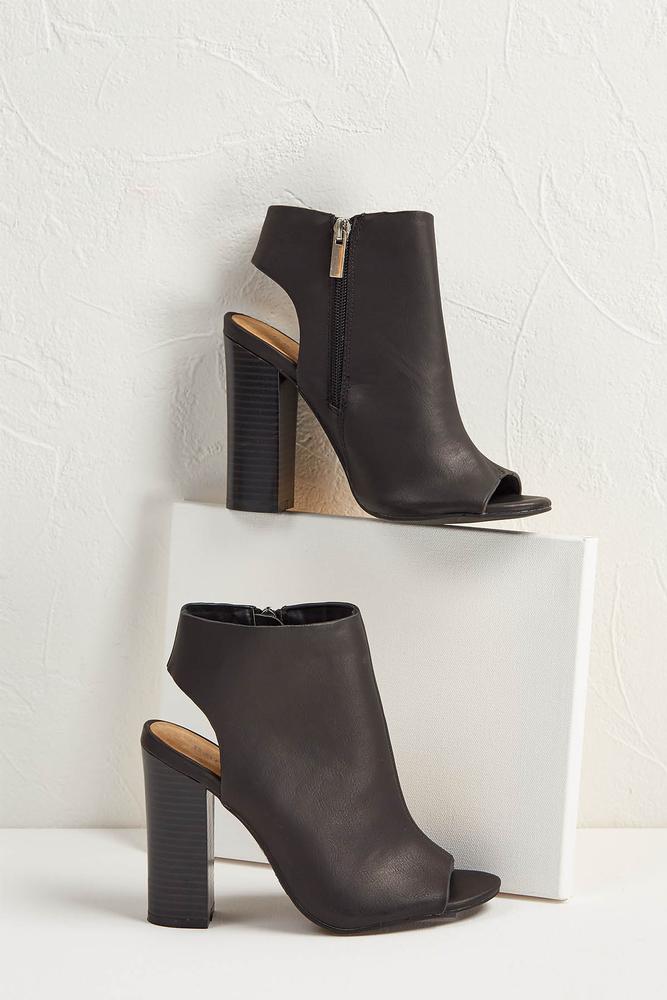 Slingback Faux Leather Shooties