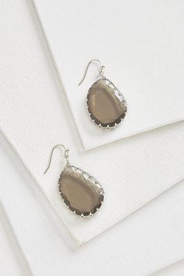 faceted dangle earrings