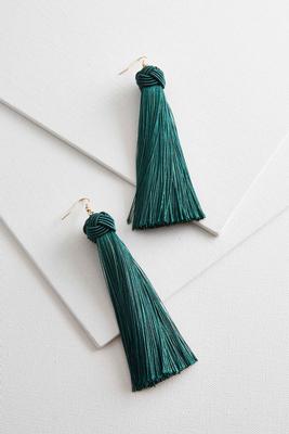 knotted tassel earrings