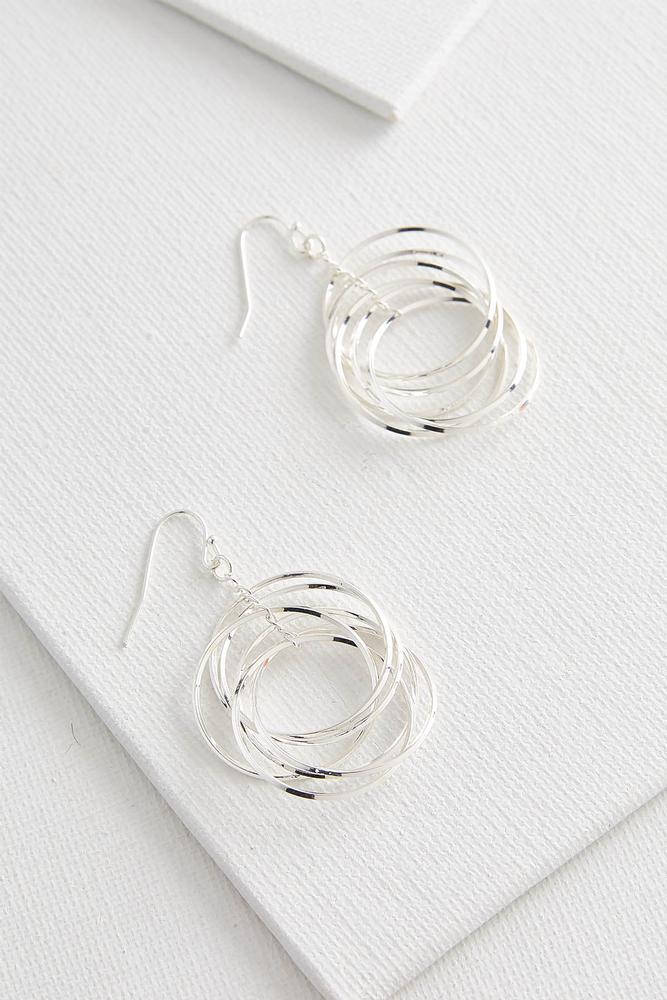 Orbital Metal Dangle Earrings