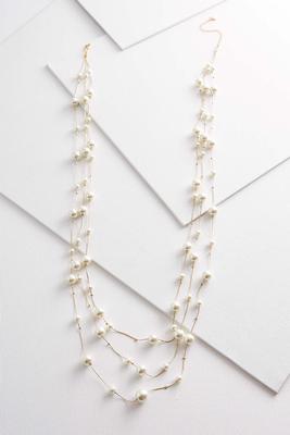 pearl layered necklace