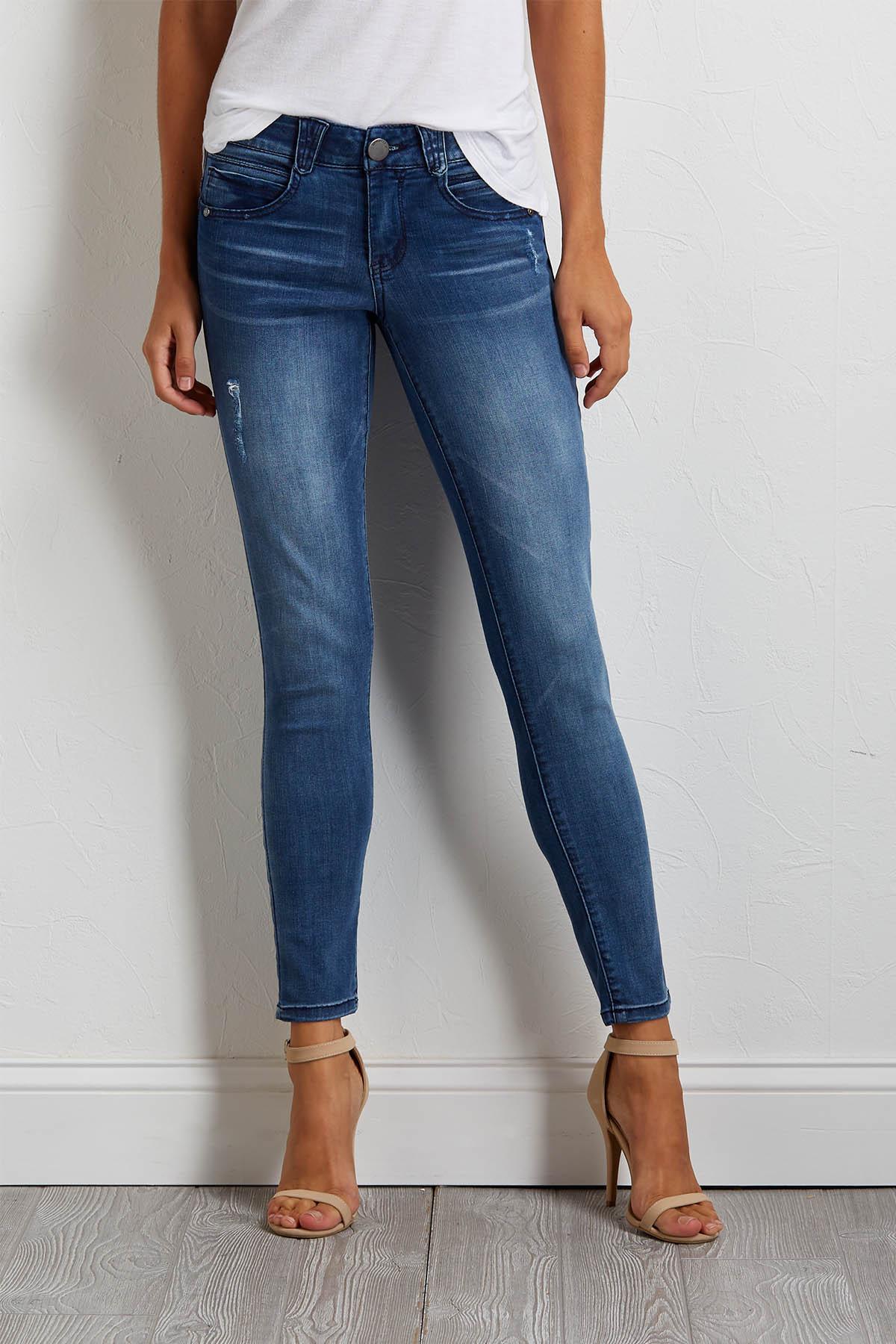 distressed jeggings