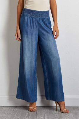 chambray palazzo pants