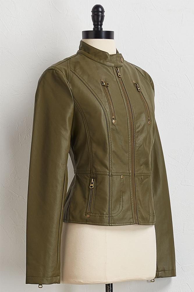 Versona Faux Leather Jacket Faux Leather Jacket Item 43671118
