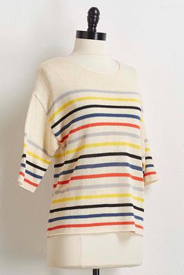 multi stripe sweater