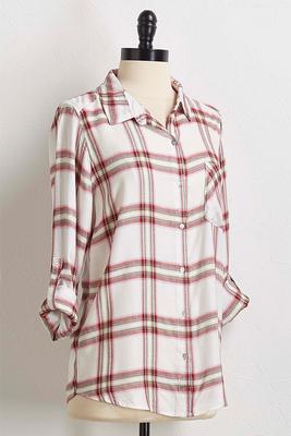 plaid boyfriend shirt