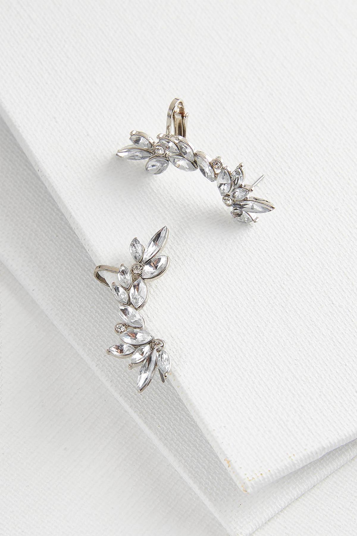 Rhinestone Cuff Earrings