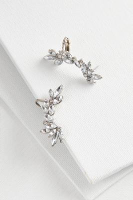 rhinestone cuff earrings