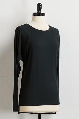 solid high-low tunic