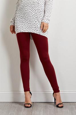 solid fleece lined leggings