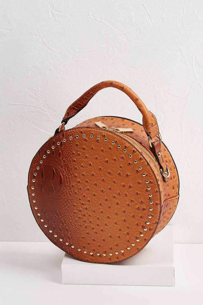 Versona Round Ostrich Bag Set Round Ostrich Bag Set