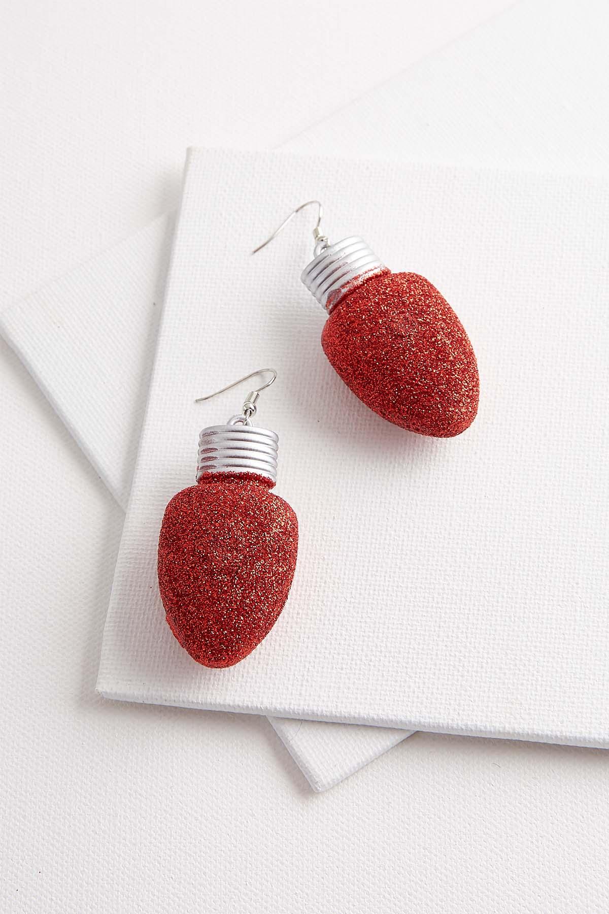 Versona Glitter Holiday Bulb Earrings Glitter Holiday Bulb Earrings