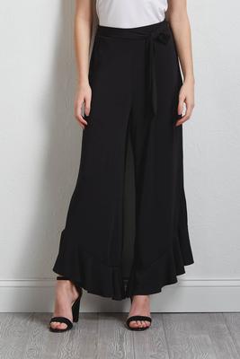 women's boutique ruffle pants