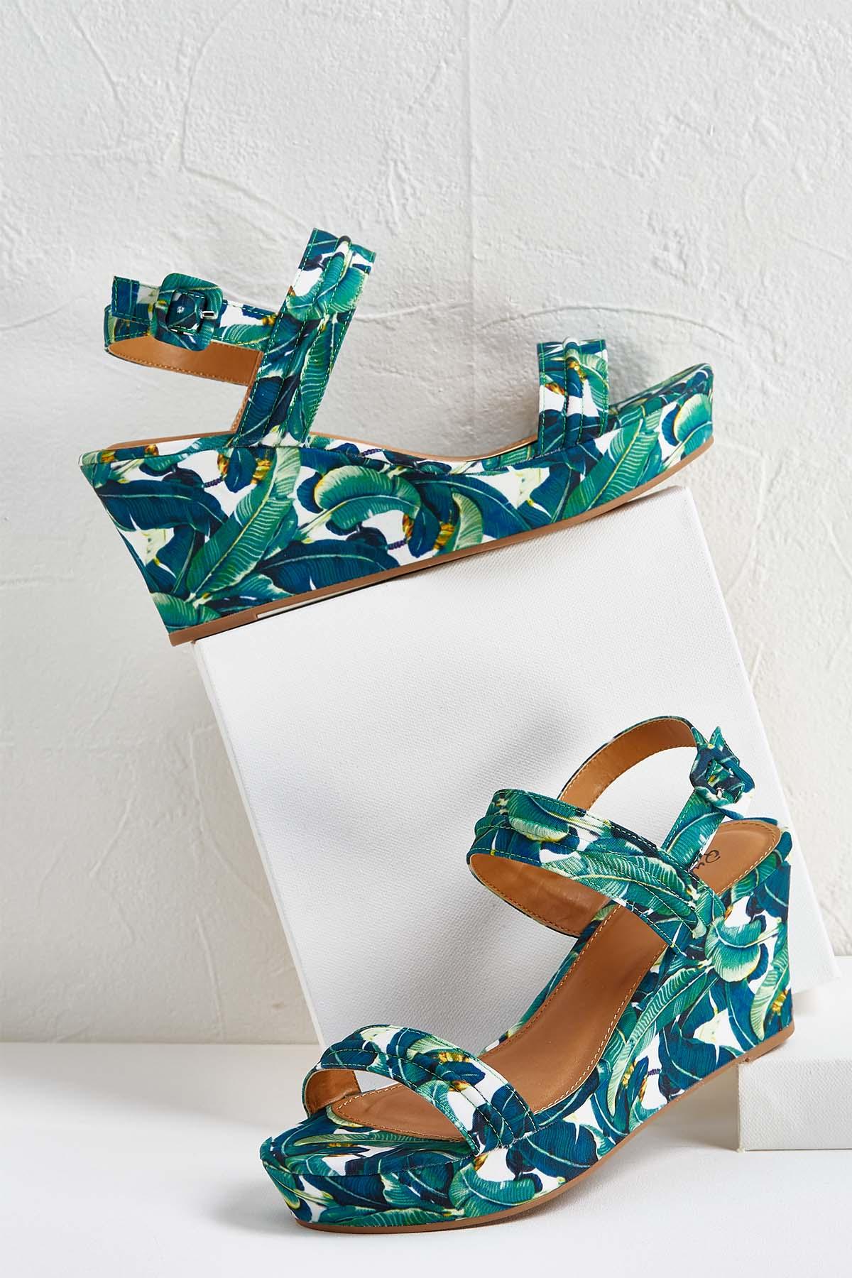 teal wedges