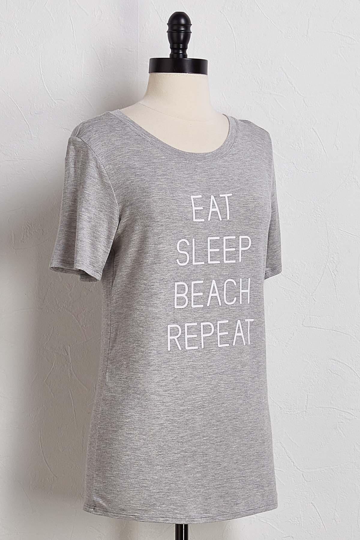 Eat Sleep Beach Repeat Tee