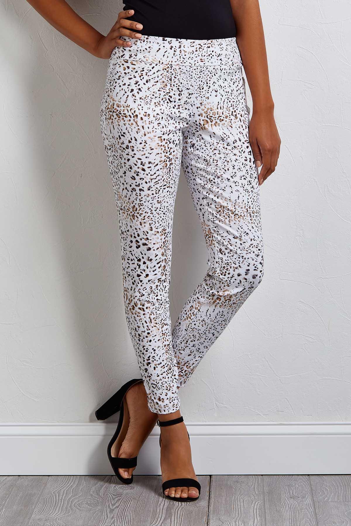 leopard print ski pants