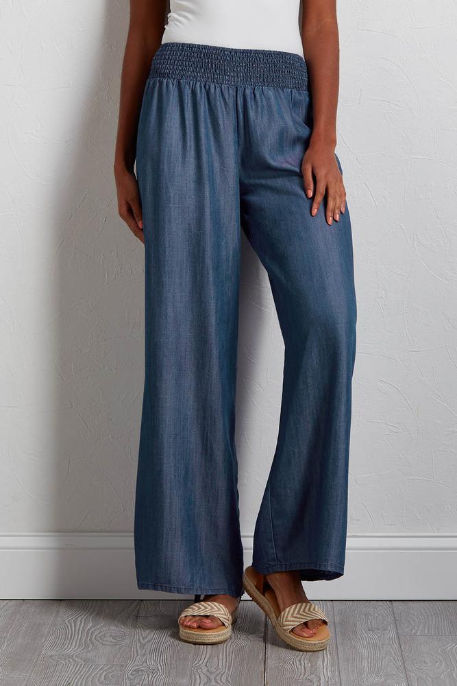 Versona | chambray palazzo pants