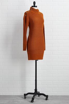 caramel sweater dress