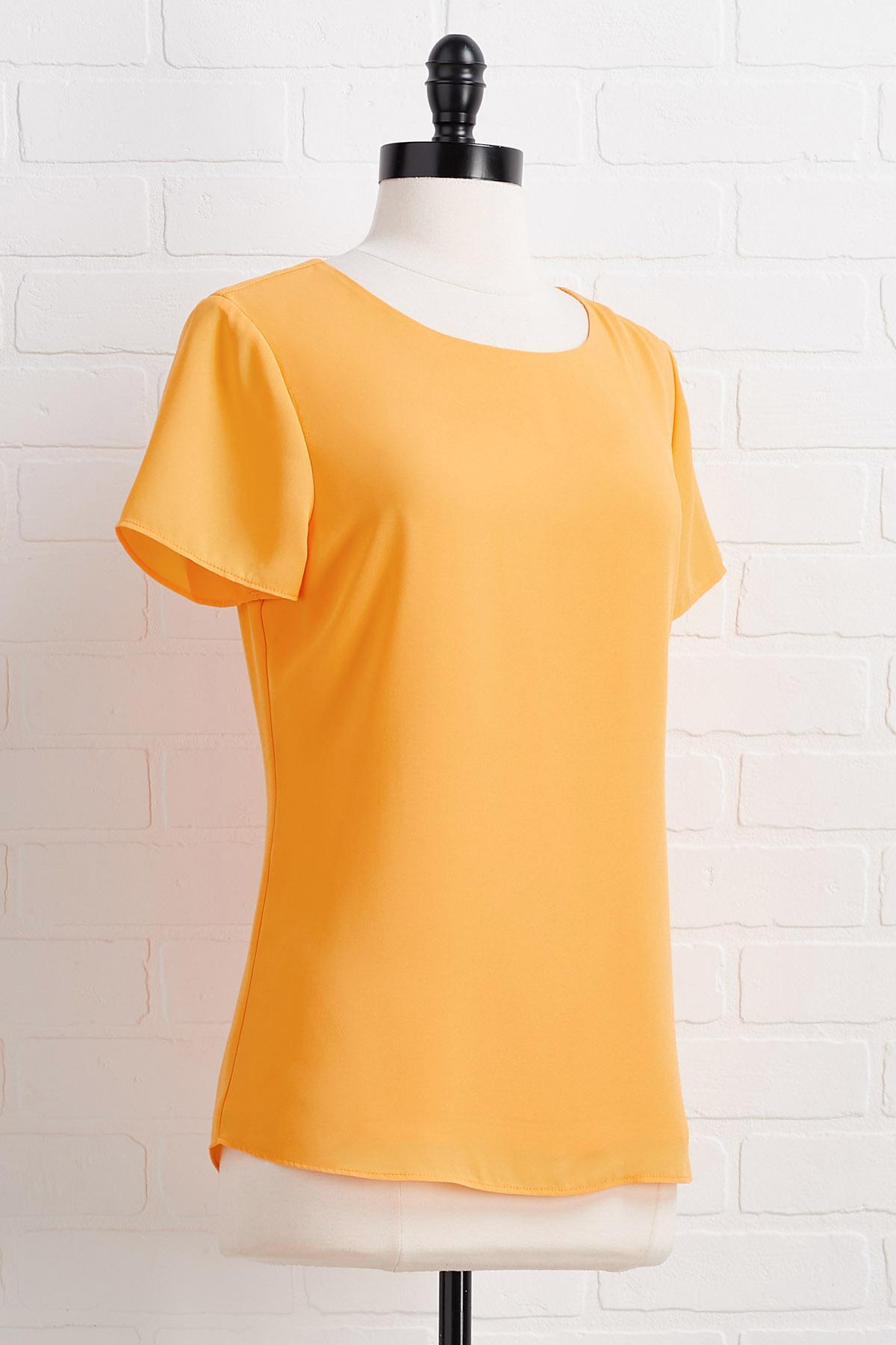 Versona | woven scoop neck top