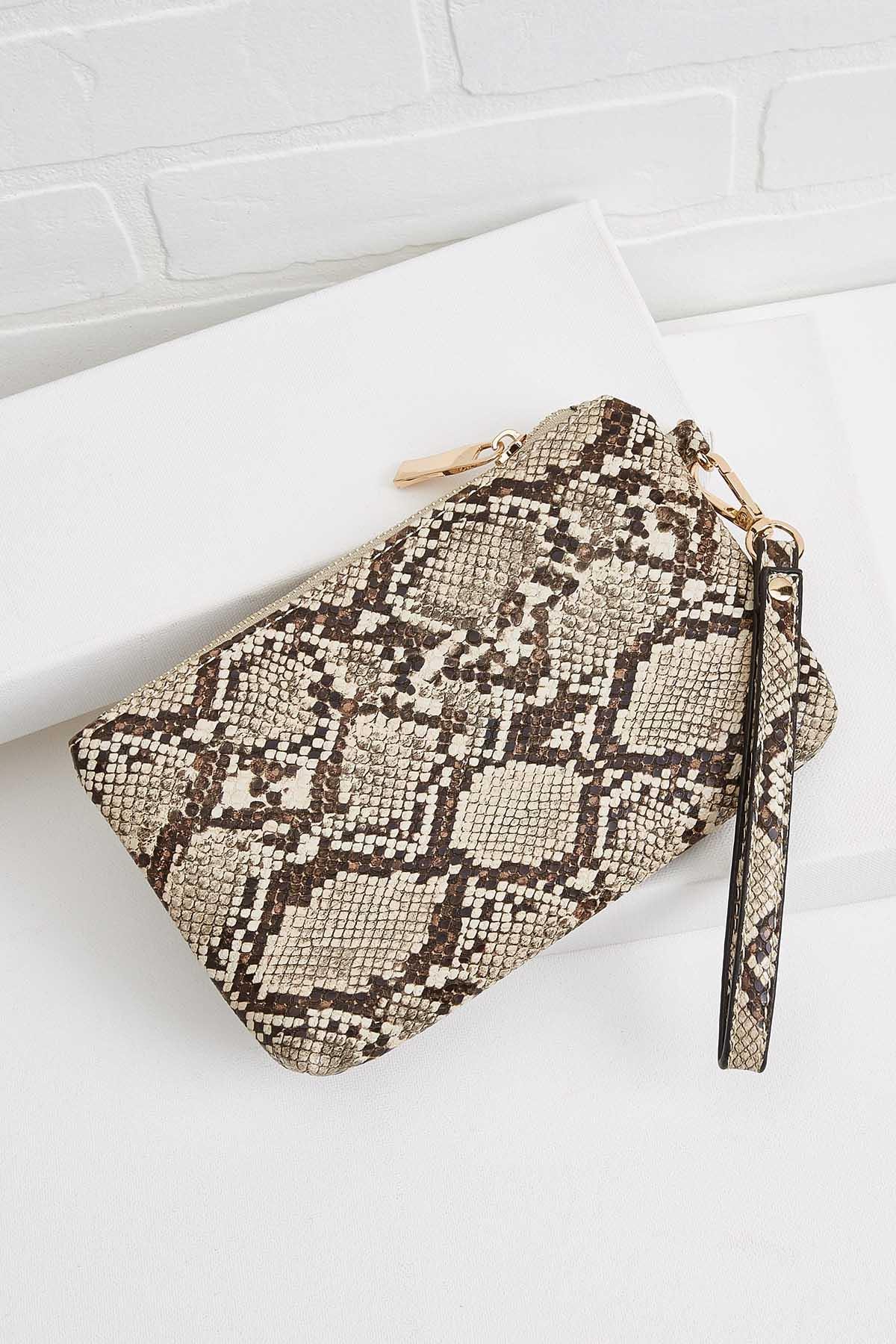 Snakeskin wristlet Clearance