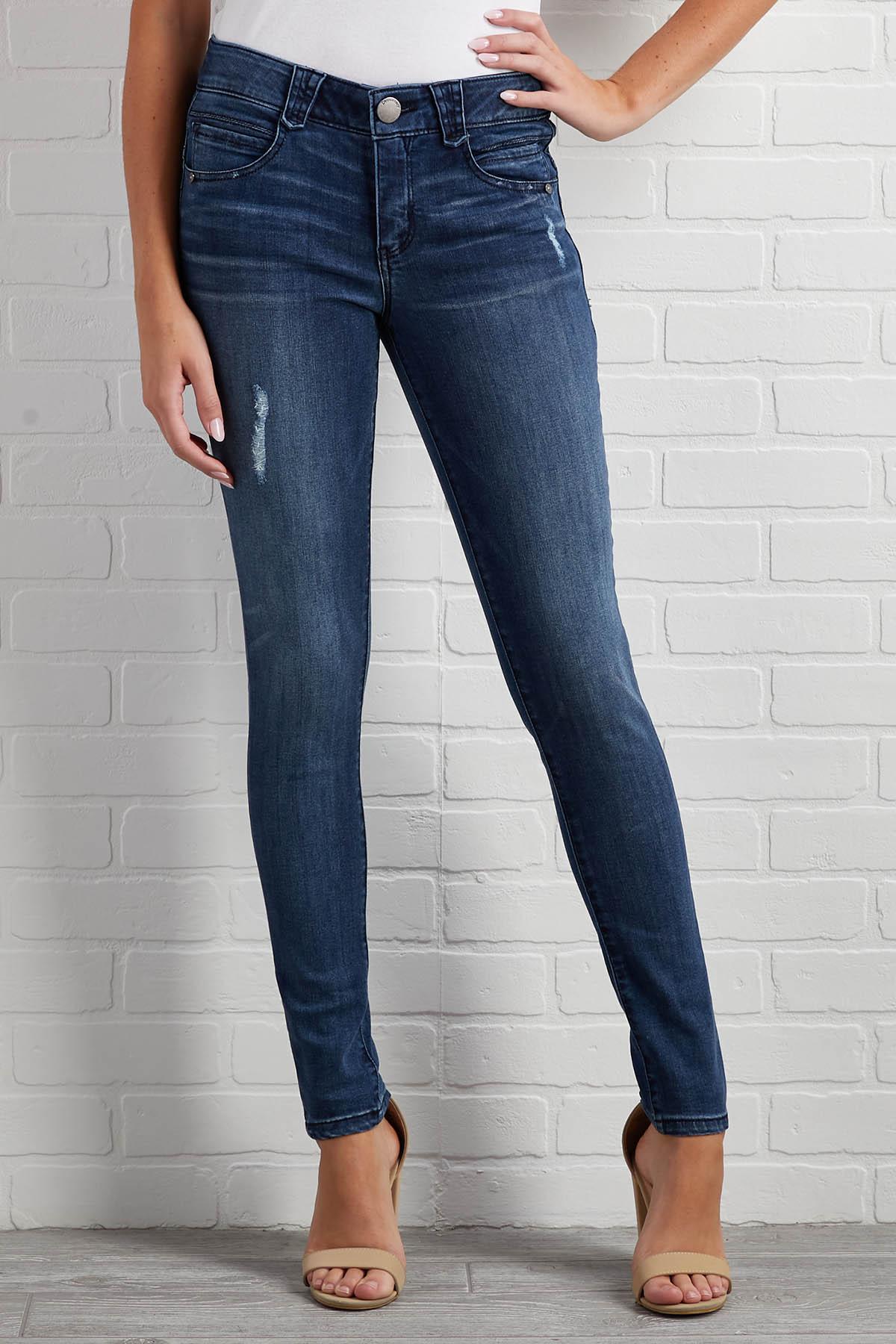 really distressed jeans