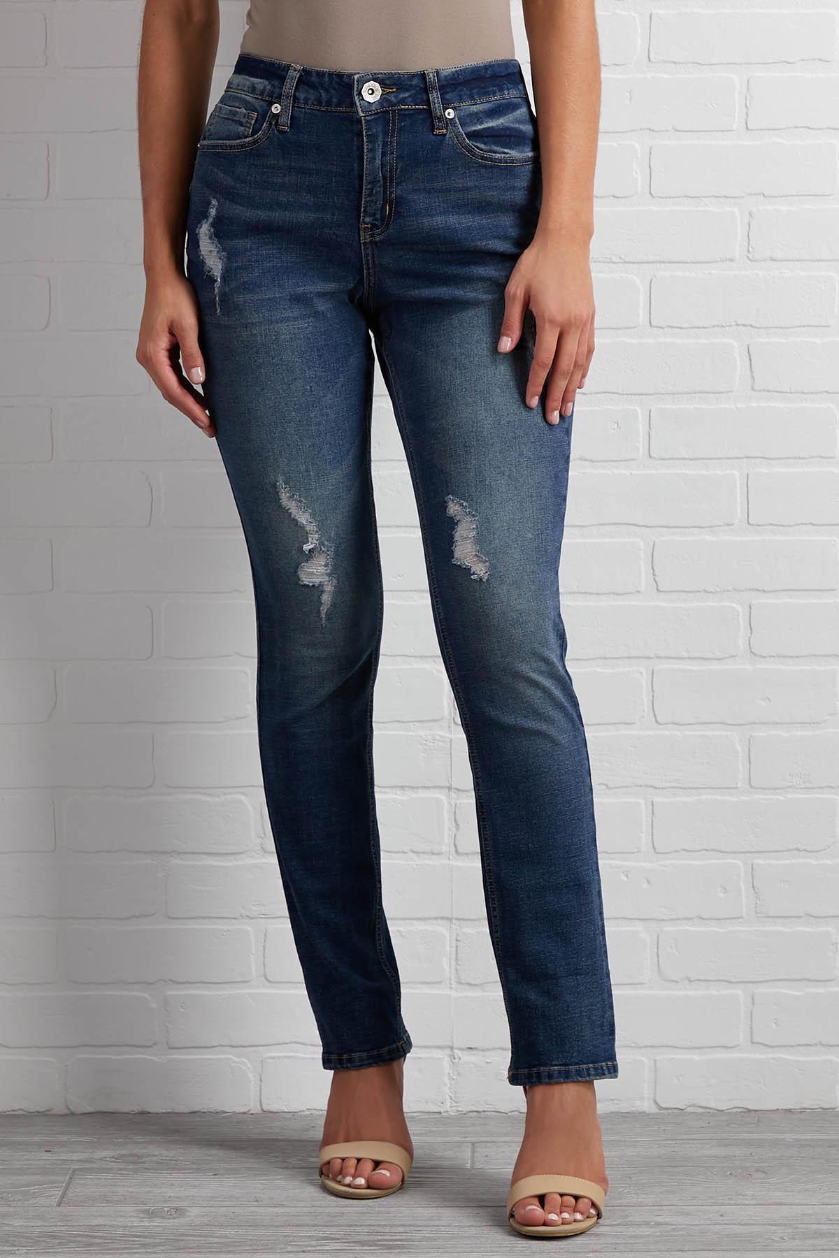 straight fit denim
