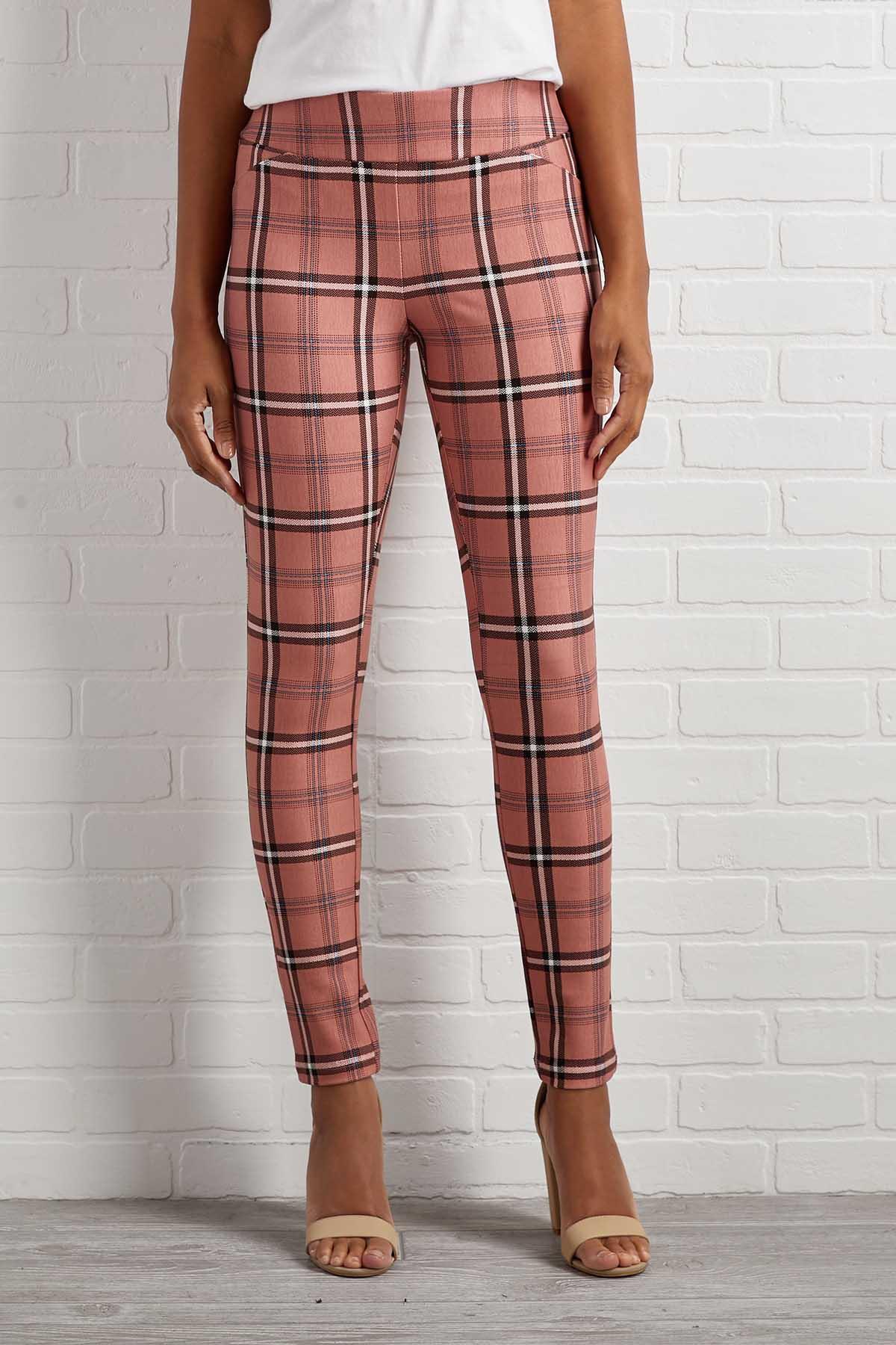 Versona | pretty in pink plaid pants