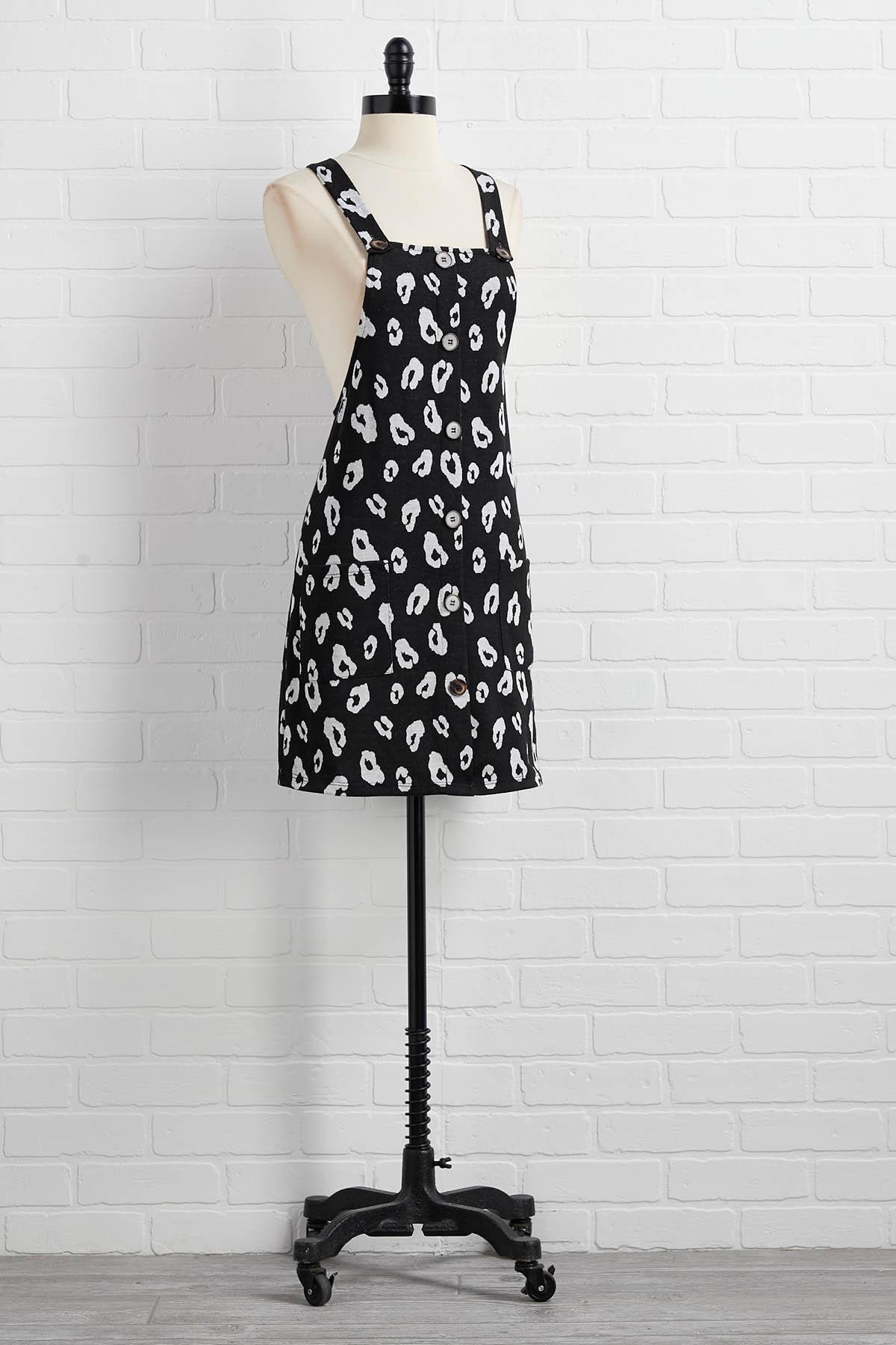 black and white jumper dress