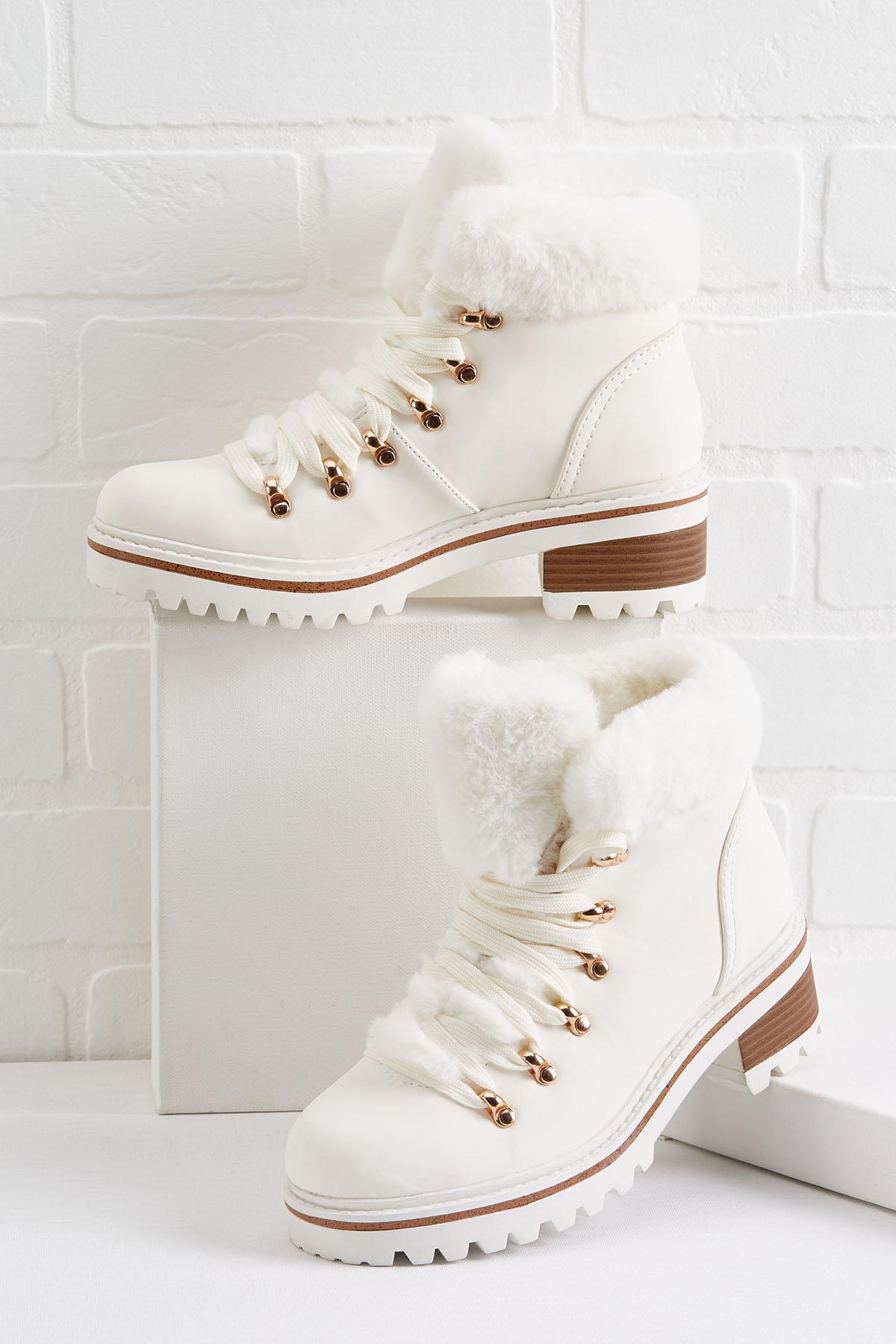 fur cuff boots