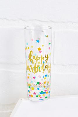 happy birthday shot glass