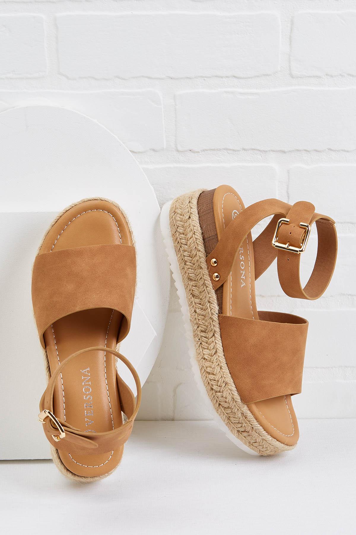 Versona | strappy espadrille flatforms