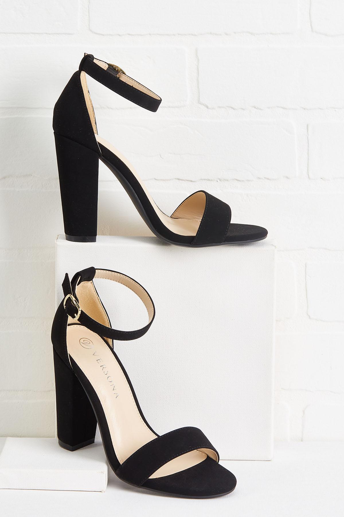 strappy block heels