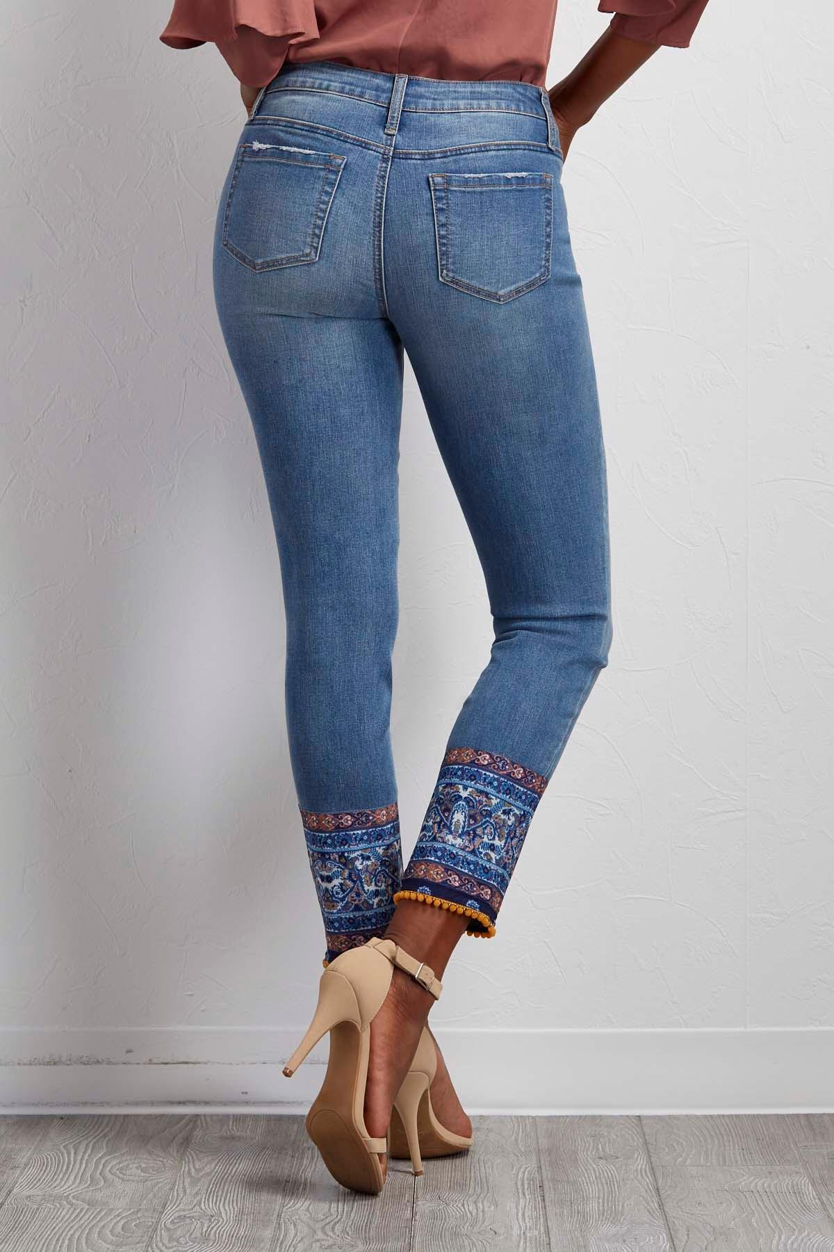 Versona tapestry ankle jeans