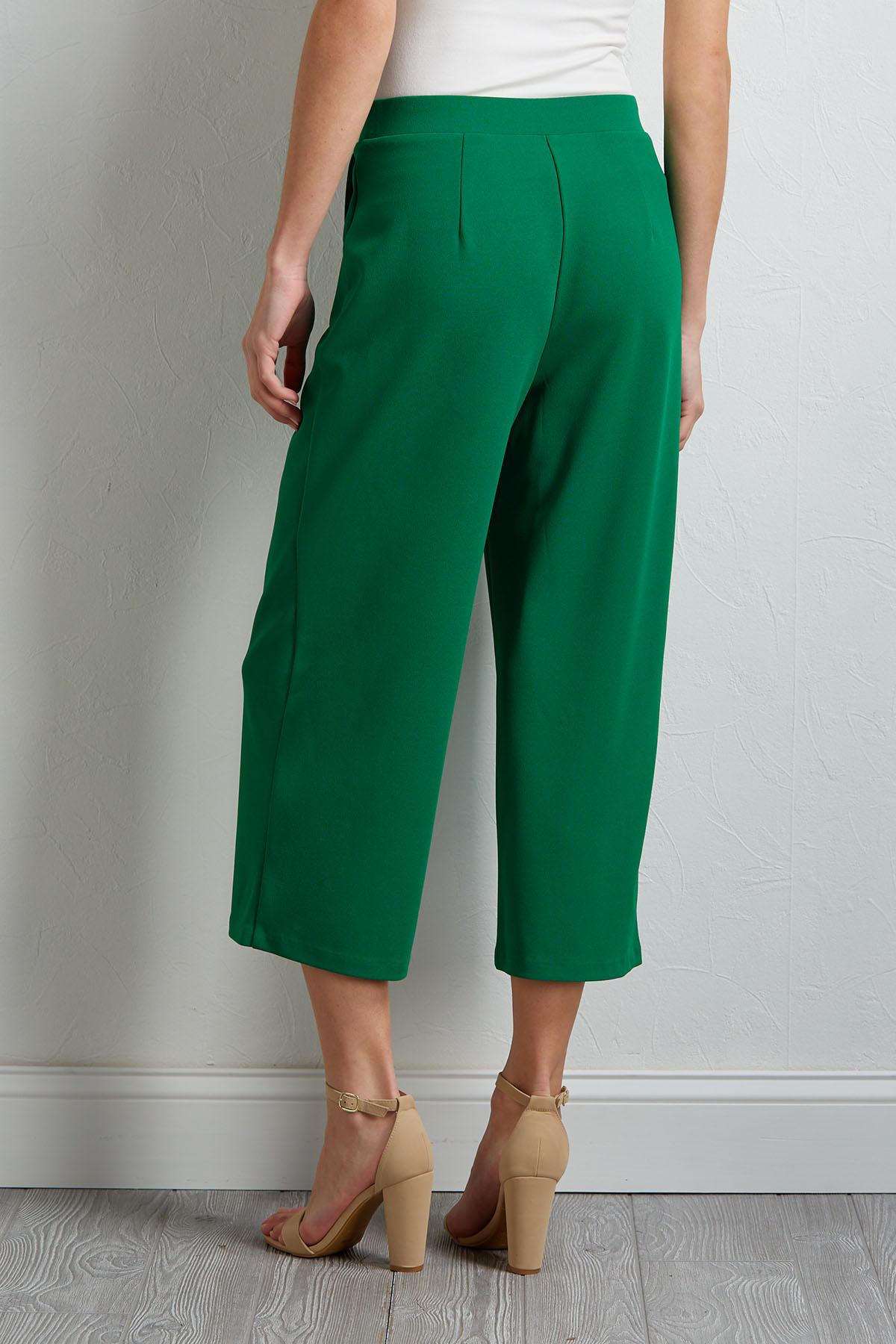 cropped palazzo pants women's
