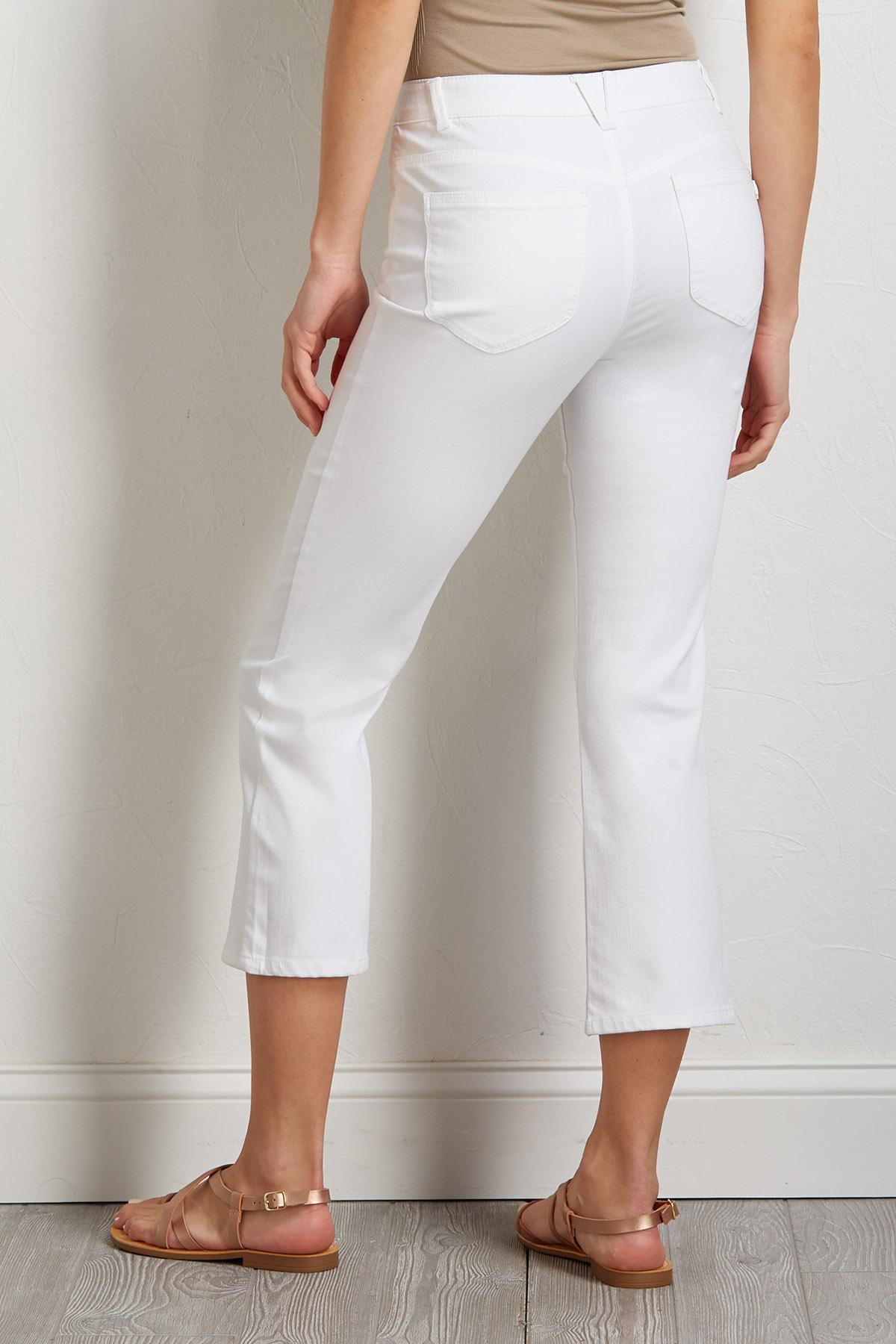 Versona | white kick flare pants