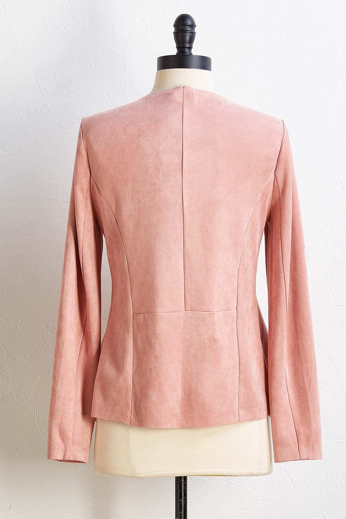Versona Suede Drape Jacket
